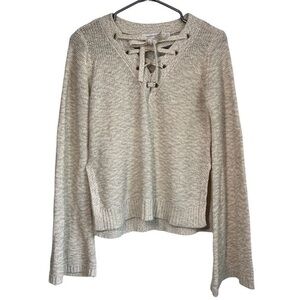 Cupcakes and Cashmere Gray Knitted Pullover Sweater size S